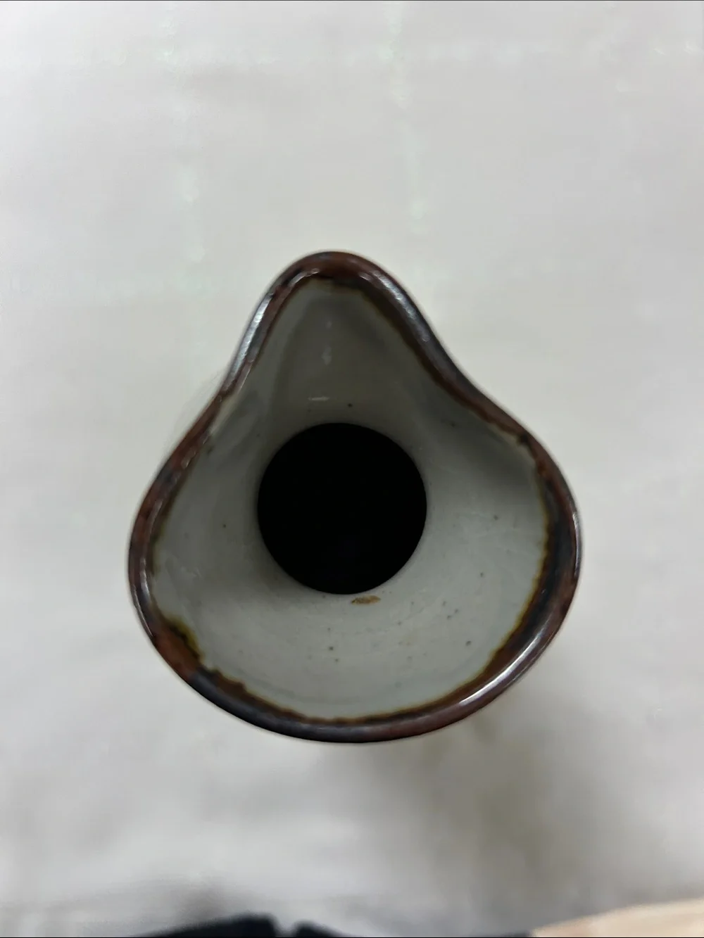 Hand-Painted Ceramic Sake Bottle with Orange Dragon Motif